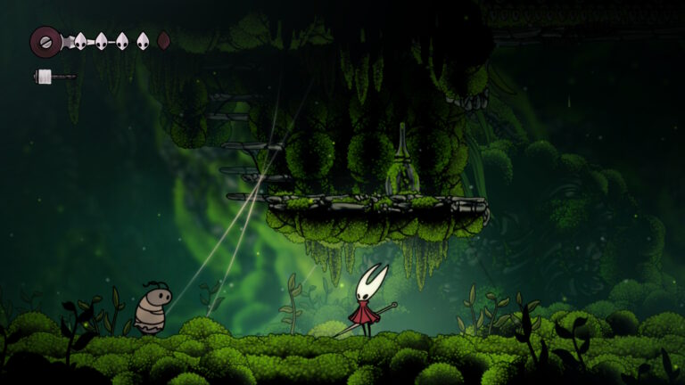 Screenshot aus dem Hollow Knight Silksong Anfangsgebiet