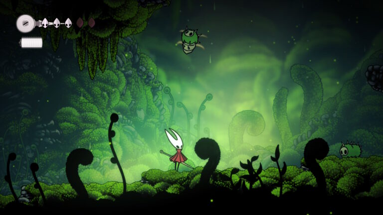 Screenshot aus dem Hollow Knight Silksong Anfangsgebiet